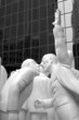 Montreal - Statue La Foule illuminee