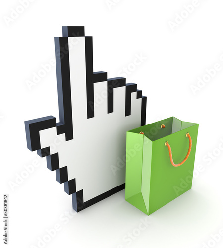 Illustration: Online shopping concept. Online shopping concept.