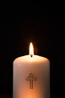 Catholic candle burning