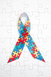 Awareness ribbon for autism and aspergers