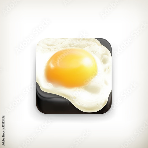 Vector: Fried egg app icon Fried egg app icon