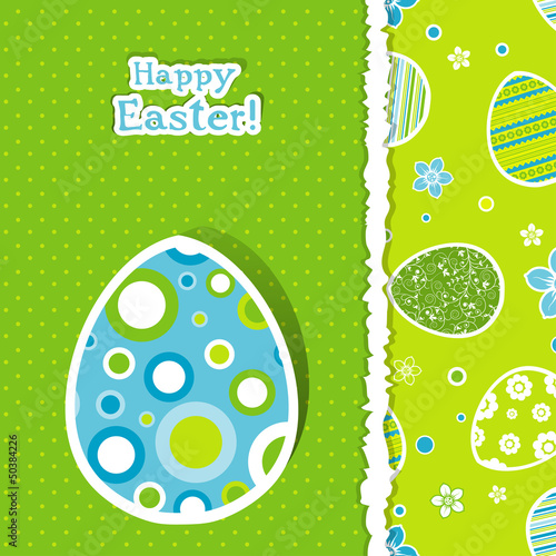 Vector: Template Easter greeting card, vector Template Easter greeting card, vector