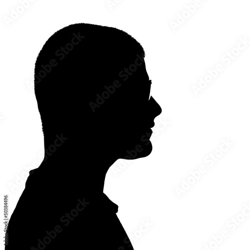 Photo: Man Side Profile Silhouette Man Side Profile Silhouette
