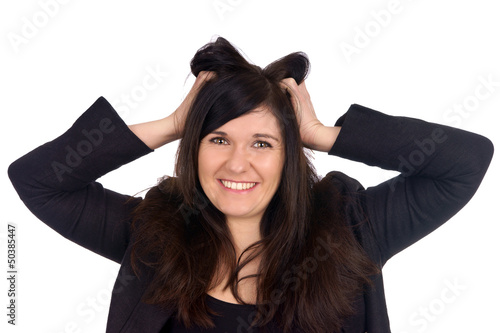 Photo: Woman is happy Woman is happy