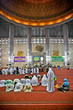 Muslim praying at Istiqlal Mesjid Mosque. Indonesia