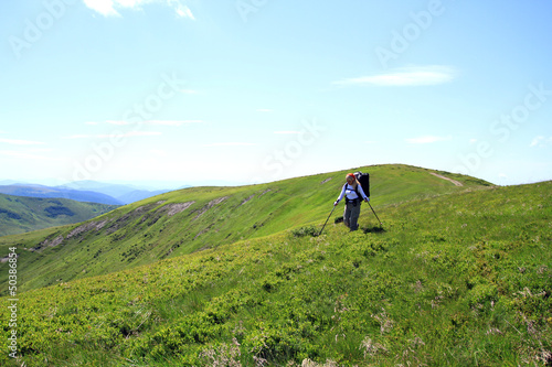 Photo: Summer hiking in the mountains. Summer hiking in the mountains.