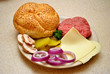 Ingredients for a Tasty American Cheeseburger