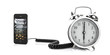Smartphone and alarm clock wake up concept