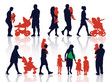 Family silhouettes