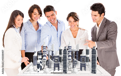 Photo: Architects with a modern project Architects with a modern project