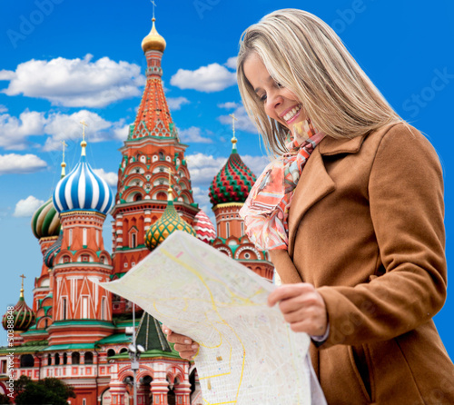 Photo: Woman in Moscow Woman in Moscow