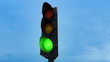 Traffic Stop light changing during the day