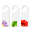 Do Not Disturb Sign With Flowers