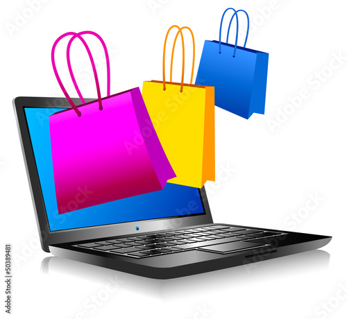 Vector: Shopping on the Internet Shopping on the Internet