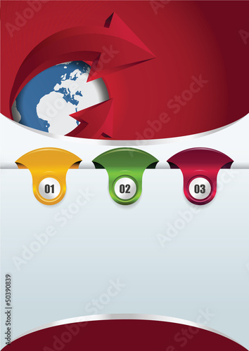 Vector: Red abstract background for brochure or flyer Red abstract background for brochure or flyer