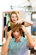 Man at the hairdresser