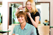 Man at the hairdresser