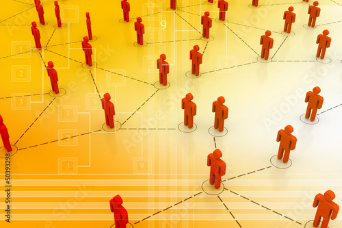 Illustration: Business Network Business Network