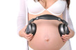Future baby listens to music