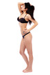 Young Latin woman in side full