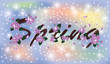 Spring sacura banner, vector illustration