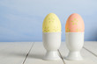 Painted Easter Eggs in Cups