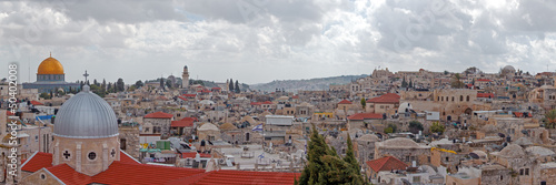 Photo: Panorama - Roofs of Old City, Jerusalem Panorama - Roofs of Old City, Jerusalem