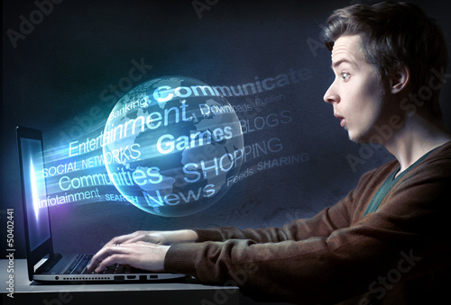 Photo: Excited Internet Surfer Excited Internet Surfer