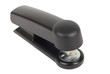 Black office stapler isolated on white background