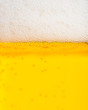 Bier: Detailierter Ausschnitt der Schaumkrone