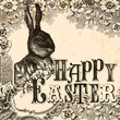 Happy easter vintage background