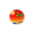 Concept of tropical golf - vacation
