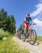 auf dem Bike unterwegs
