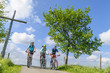Drei Radsportler