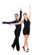 Pair Of Dancers Isolated On Th...