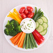 vegetables and dip