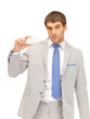 businessman with business card