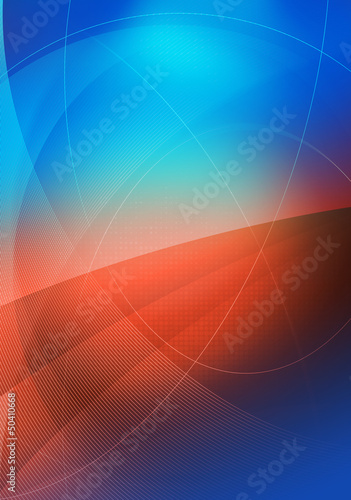 Illustration: blue red graphics blue red graphics