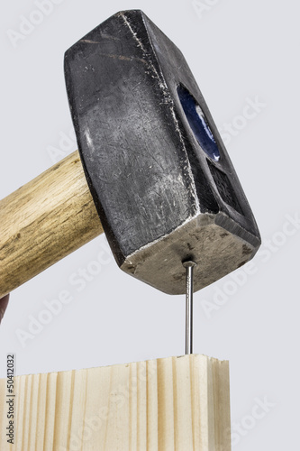 Photo: Hammer auf Nagel Hammer auf Nagel