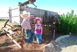 Child cowboy and cowgirl