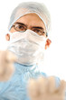 Doctor surgeon before going into surgery