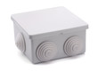 Grey plastic electrical junction box