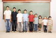 Children at school classroom