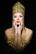 Young model in personification of egyptian beauty