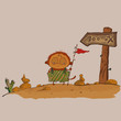 hilarious meerkats boy in the desert