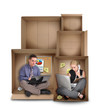 Small Entrepreneur People Working in Box