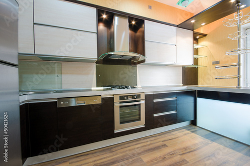 Photo: Interior of modern kitchen Interior of modern kitchen