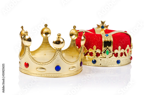 Photo: King crown isolated on white King crown isolated on white