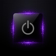 glowing power button
