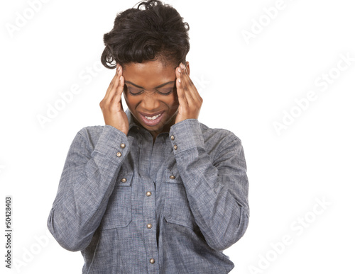 Photo: woman and headache woman and headache